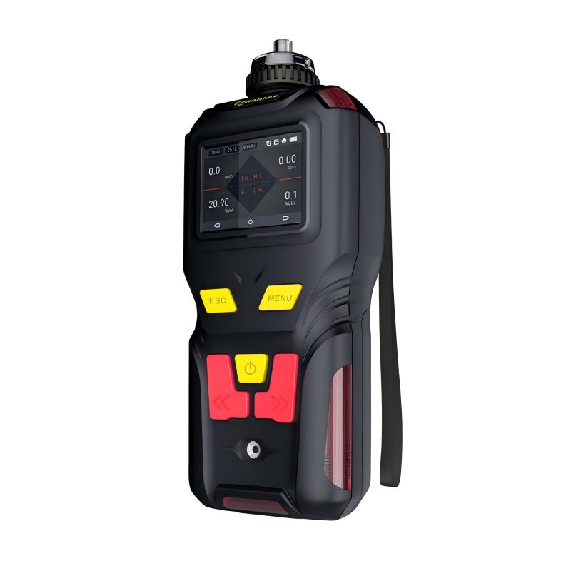 Finns det ett specifikt strömförsörjningskrav för bärbara syrekoncentrationsdetektorer? Kan de bara drivas med batterier?