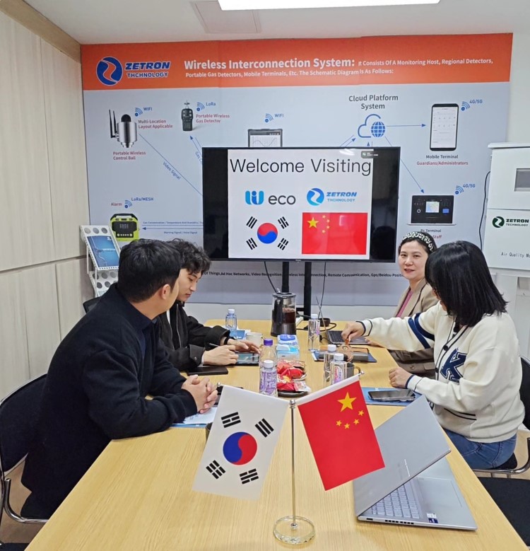 Sydkoreanska kunder besöker Zetron för att diskutera gassäkerhetslösningar och ozonanalysprojekt!