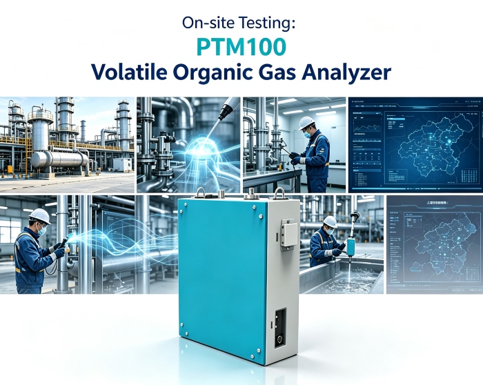 Med fokus på exakt VOC-kontroll möjliggör analysatorn PTM100 för flyktiga organiska gaser effektiva tester på plats i flera scenarier