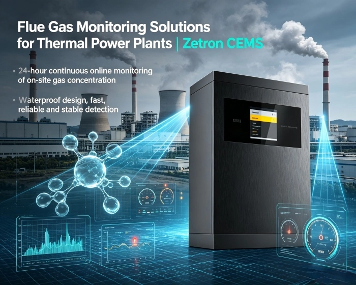 Rökgasövervakningslösningar för värmekraftverk | Zetron CEMS från processövervakning till emissionsöverensstämmelse vid slutet av röret